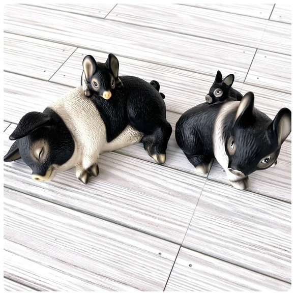 House of Global Art Harvey Knox Kingdom Pig Family Figurines Set  Vintage Japan - Picture 1 of 4